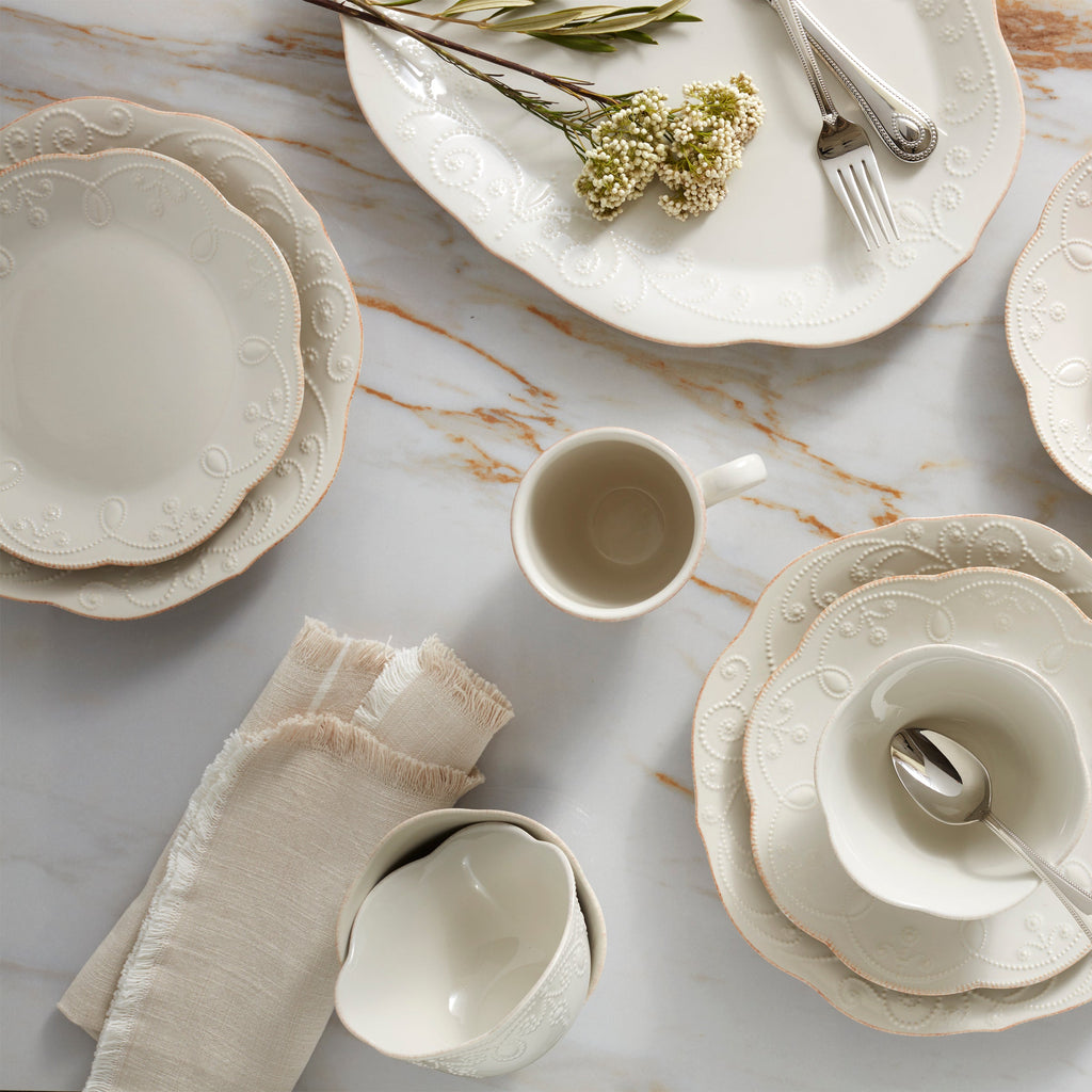 French Perle 12-Piece Dinnerware Set