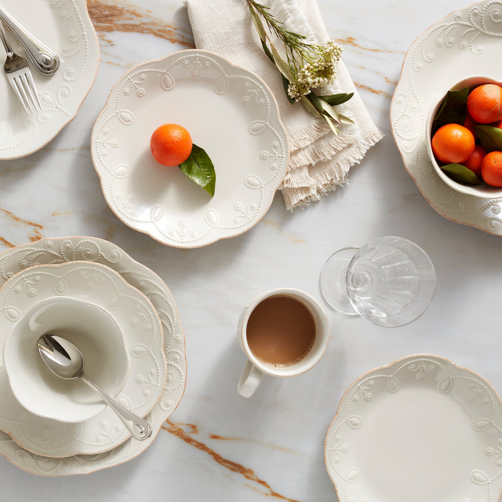 French Perle 12-Piece Dinnerware Set
