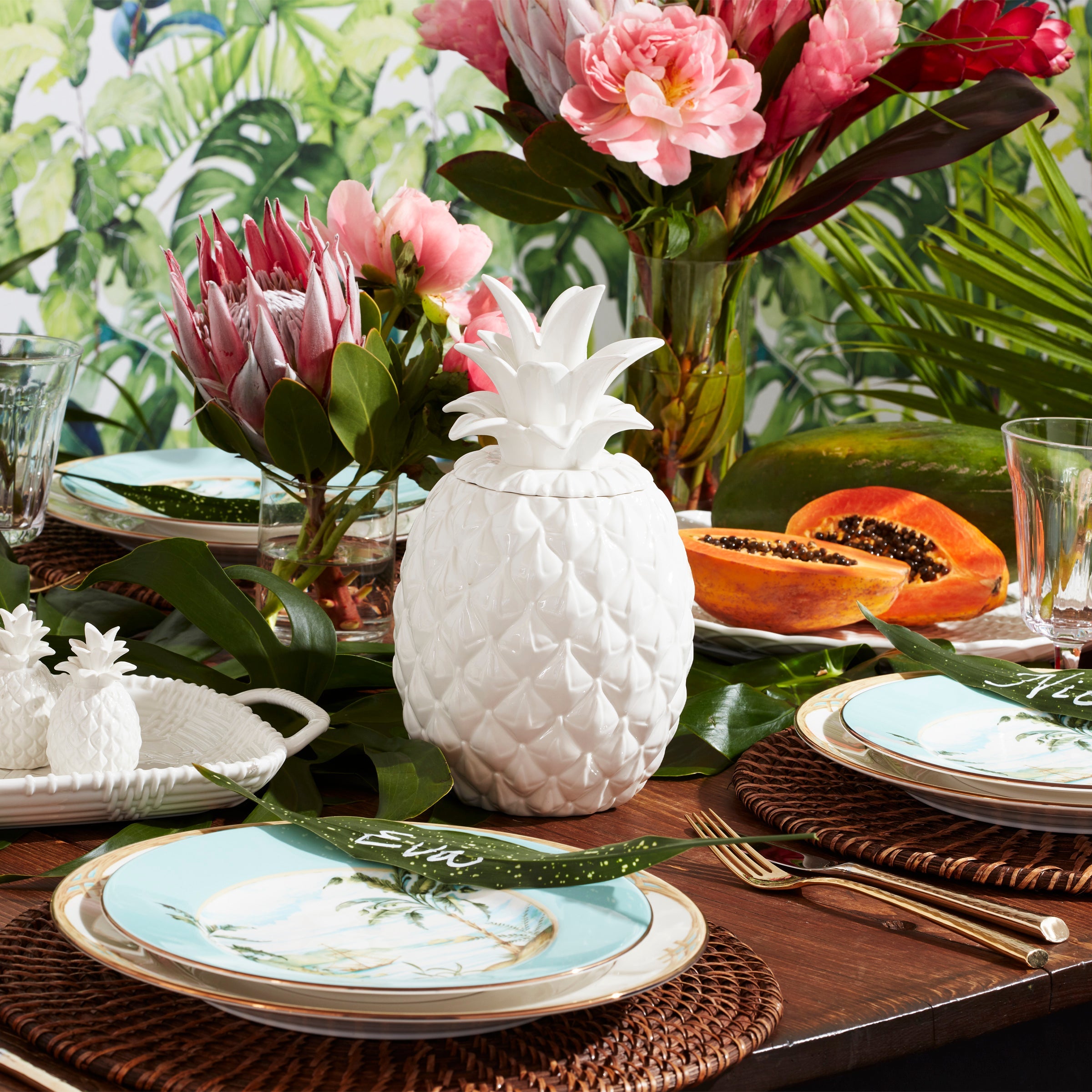 Wicker Creek Pineapple Cookie Jar