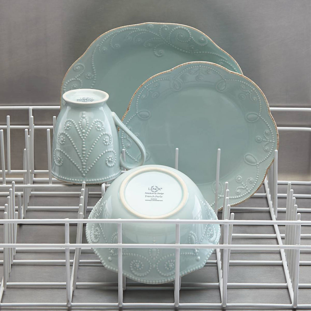 French Perle Blue 4-Piece Place Setting