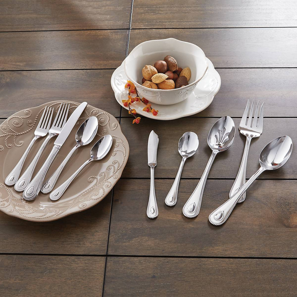 French Perle 65 Piece Flatware Set