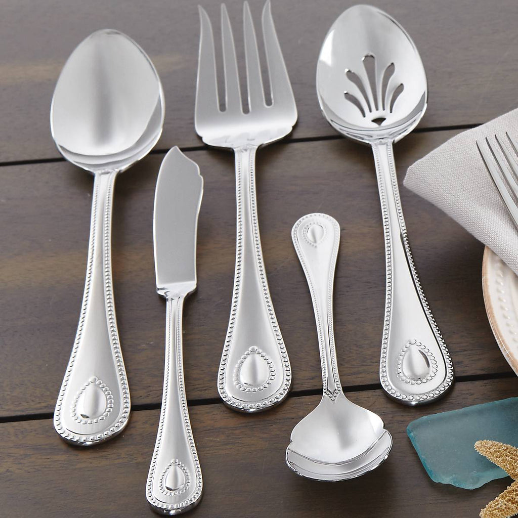 French Perle 65 Piece Flatware Set