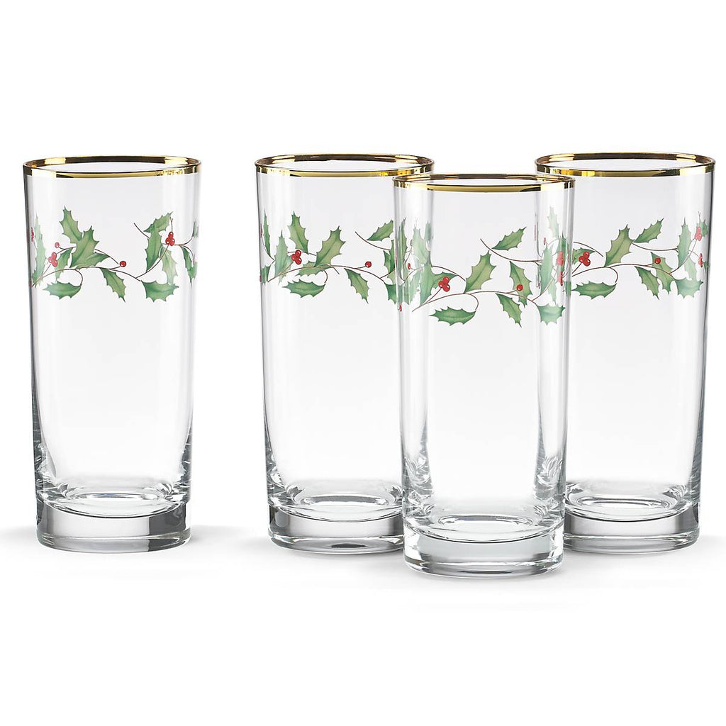 Holiday Highball Glasses - Set Of 4