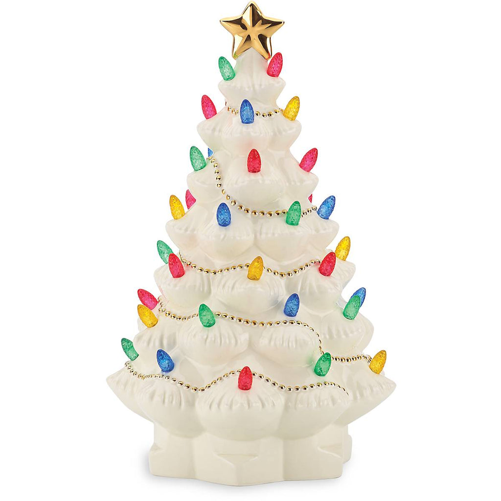 Treasured Traditions Ivory Lit Tree