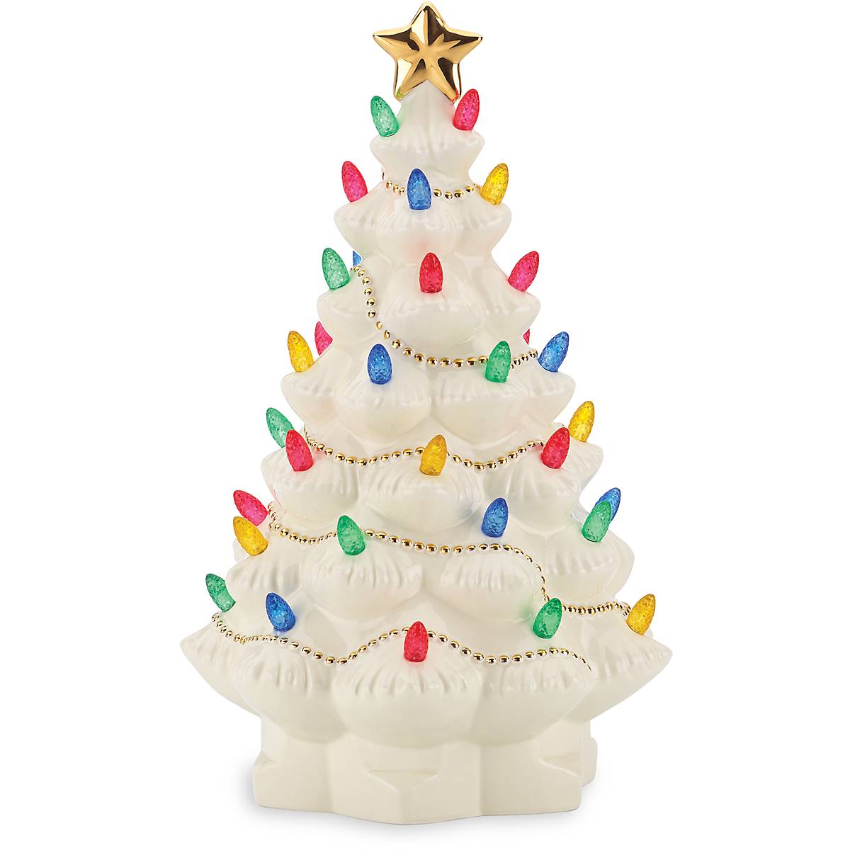 Treasured Traditions Ivory Lit Tree