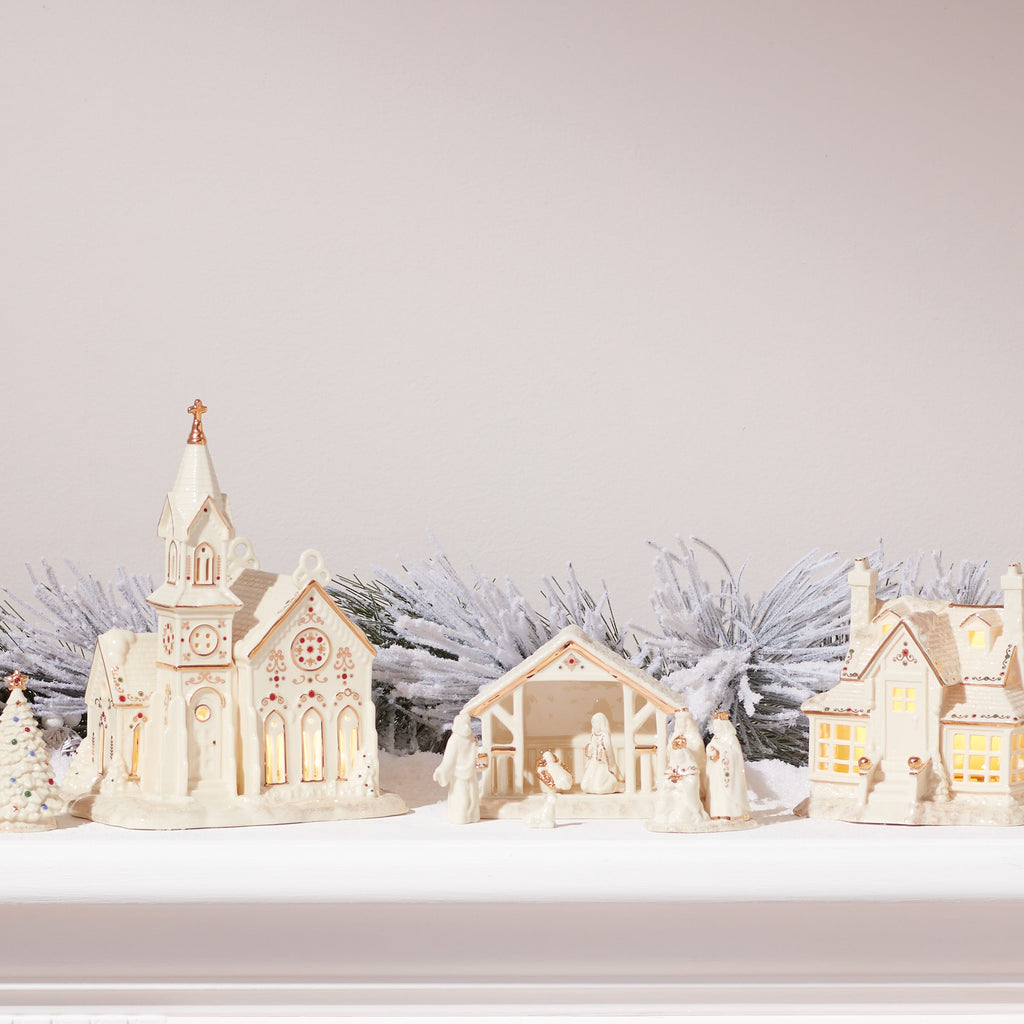 Mistletoe Park Light-Up Village Church Figurine