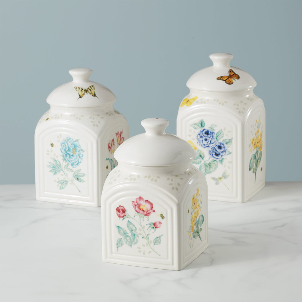 Butterfly Meadow 3-Piece Canister Set