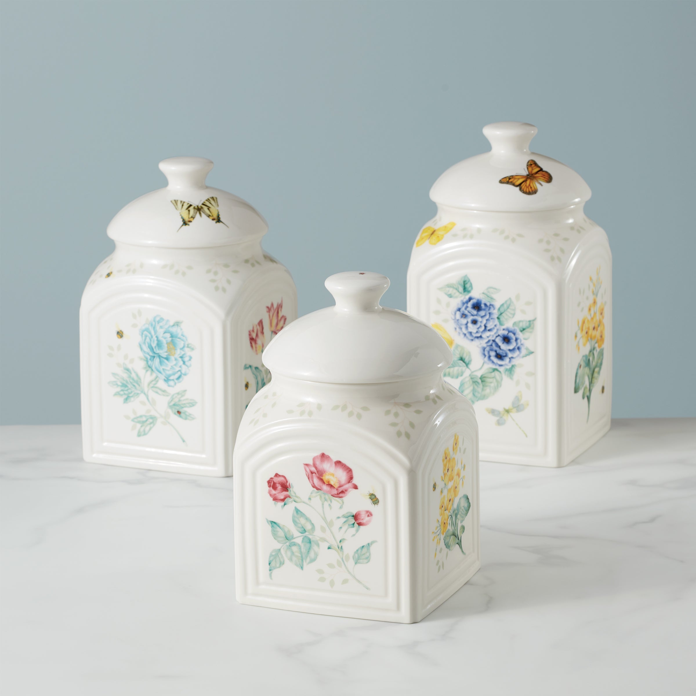 Butterfly Meadow 3-Piece Canister Set