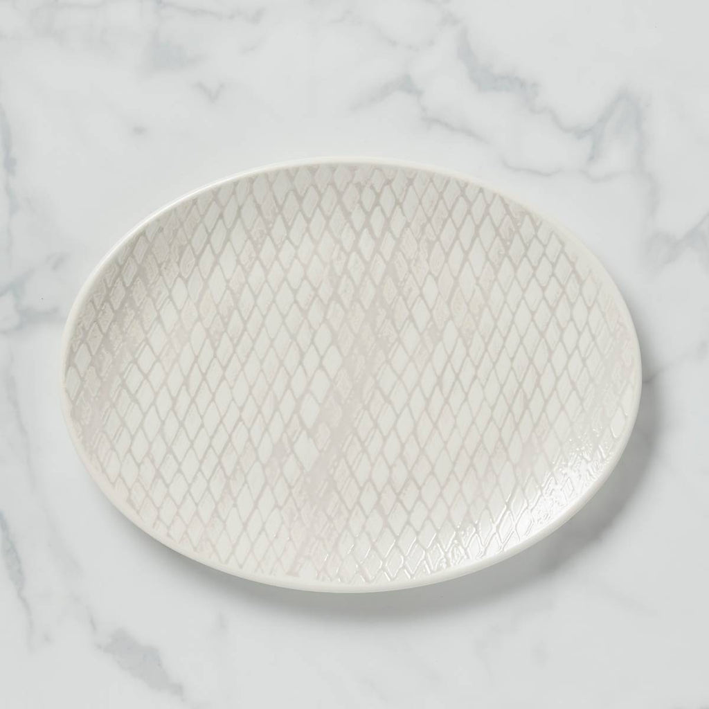 Textured Neutrals Dobby Platter