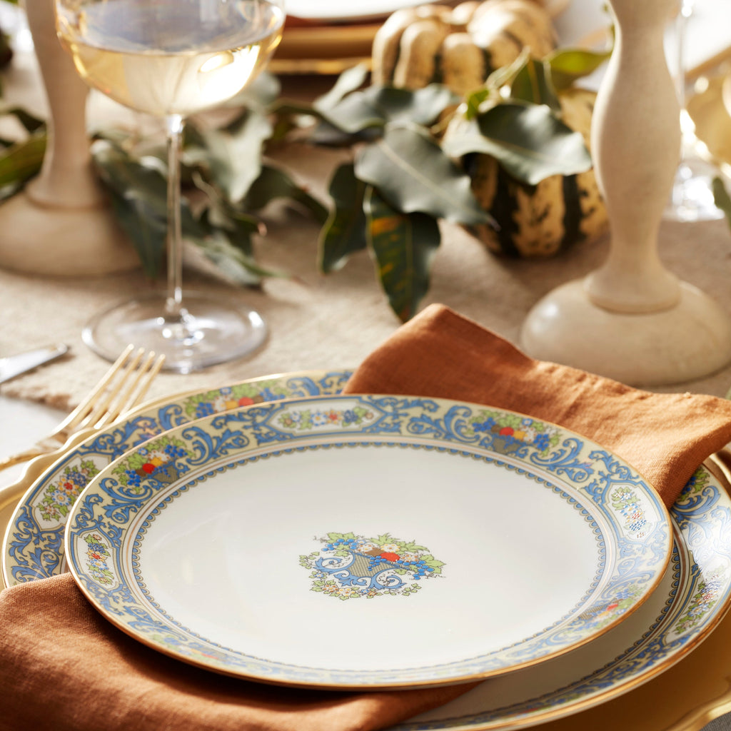 Autumn White Accent Plates - Set of 4