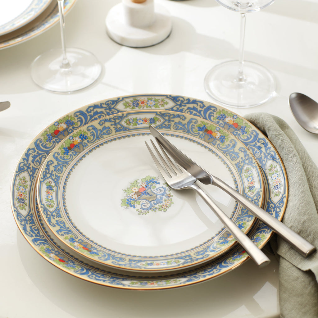 Autumn White Accent Plates - Set of 4