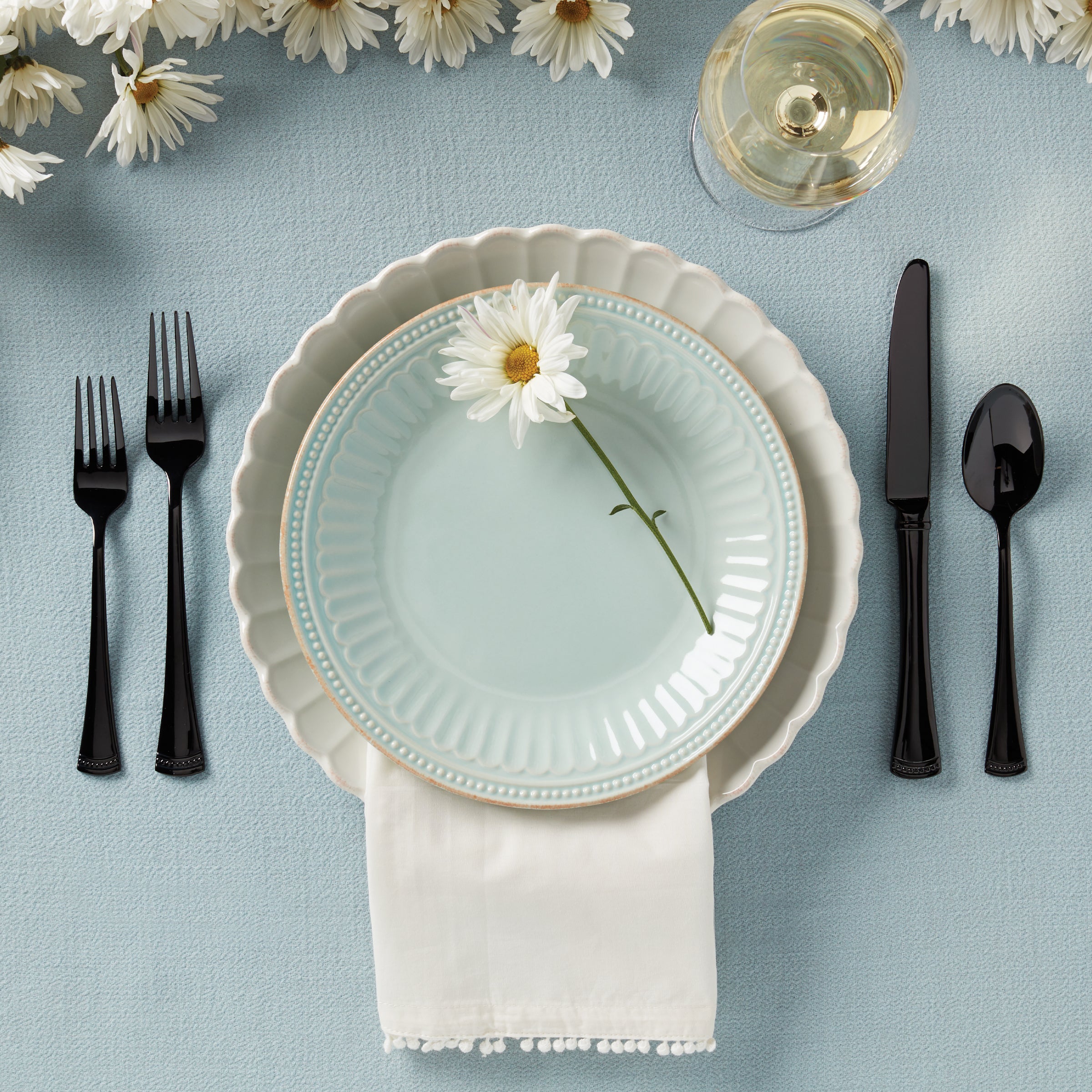 Portola Black Mirror 20 Piece Flatware Set