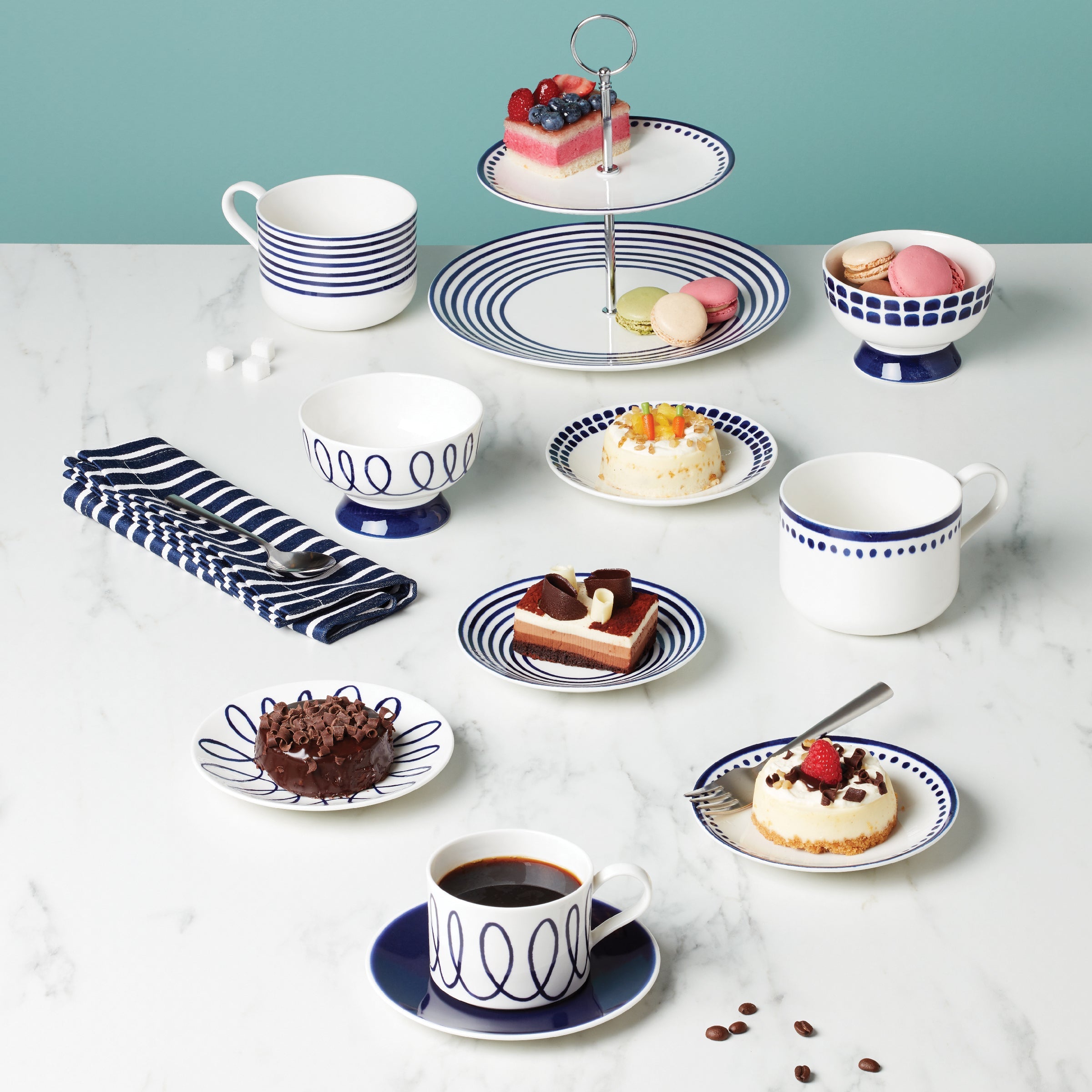 Charlotte Street Tidbit Plates - Set of 4