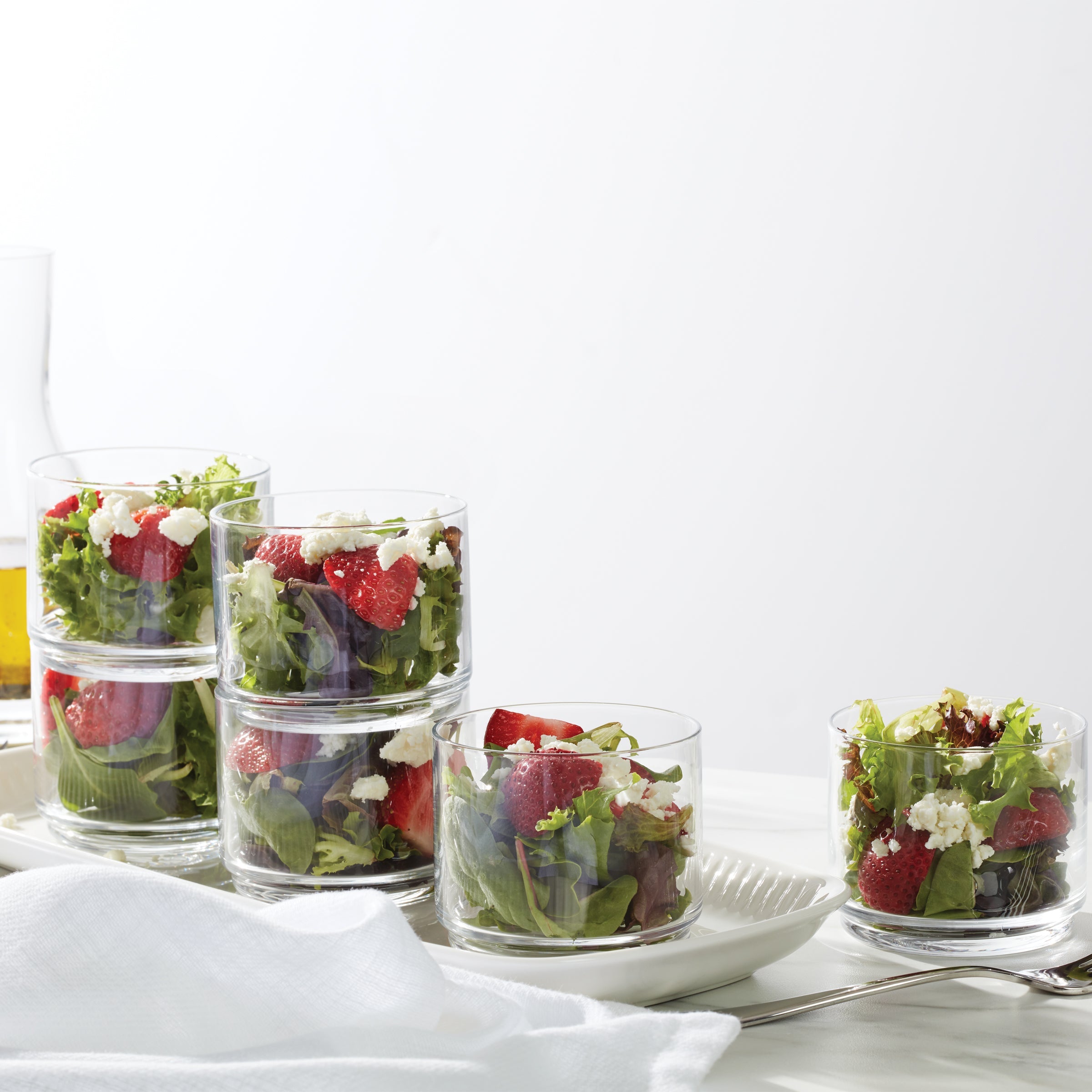 Tuscany Classics Stackable Clear Short Glasses - Set Of 6