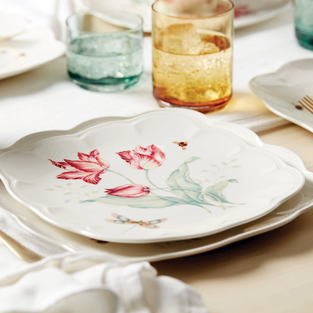 Tuscany Classics Stackable Amber Tall Glasses - Set Of 4