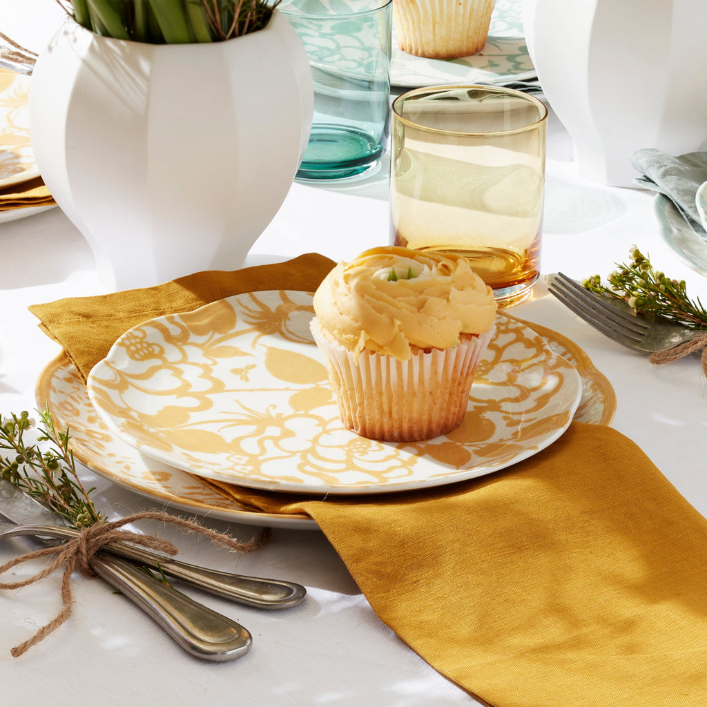 Tuscany Classics Stackable Amber Tall Glasses - Set Of 4